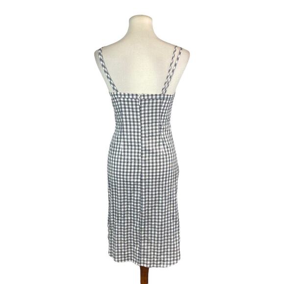 NWOT Womens Buckle Mustard Seed Gingham Twist Front Sleeveless Dress Sz M Medium - Picture 10 of 10